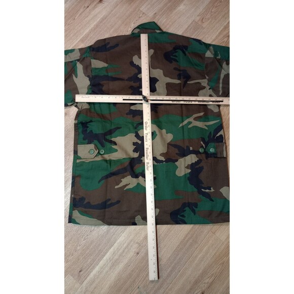 NWT Rothco Jacket Mens Small Woodland Camo Field Button Shirt Uniform BDU Army - Picture 13 of 16